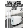 İos Uyumlu Type-c Girişli Hızlı Şarj 15/15 Pro Max Adaptör Ve Kablosu