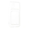 İphone 11 Kılıf Kart Şeffaf Silikon - Şeffaf