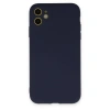 İphone 11 Kılıf Nano İçi Kadife Silikon - Lacivert