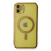 İphone 12 Kılıf Magneticsafe Lazer Silikon - Gold