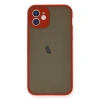 İphone 12 Mini Kılıf Montreal Silikon Kapak - Kırmızı
