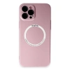 İphone 12 Pro Kılıf Jack Magneticsafe Lens Silikon - Rose Gold