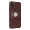İphone 12 Pro Kılıf Lukka Magneticsafe Kapak - Kahverengi