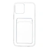 İphone 12 Pro Max Kılıf Kart Şeffaf Silikon - Şeffaf