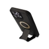 İphone 14 Pro Kılıf Merkür Magneticsafe Standlı Kapak - Siyah