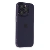 İphone 14 Pro Max Kılıf Luko Lens Silikon - Derin Mor