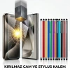 iPhone 17 6D Kırılmaz Cam + Stylus Kalem Seti (599)