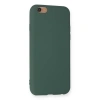 İphone 6 Kılıf Nano İçi Kadife Silikon - Koyu Yeşil