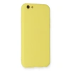 İphone 6 Kılıf Nano İçi Kadife Silikon - Sarı