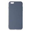 İphone 6 Plus Kılıf Nano İçi Kadife Silikon - Gri