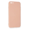 İphone 6 Plus Kılıf Nano İçi Kadife Silikon - Pudra