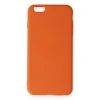 İphone 6 Plus Kılıf Nano İçi Kadife Silikon - Turuncu