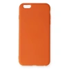 İphone 6 Plus Kılıf Nano İçi Kadife Silikon - Turuncu