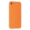 İphone 7 Kılıf Nano İçi Kadife Silikon - Turuncu