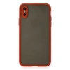 İphone X Kılıf Montreal Silikon Kapak - Kırmızı