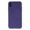 İphone Xs Max Kılıf Nano İçi Kadife Silikon - Mor
