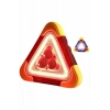 Işıklı İkaz Lambası Reflektör Şarjlı Işıklı Üçgen Led Acil Durum Feneri