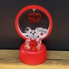 Işıklı Kırmızı I Love You Ayıcık