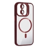 Joko Apple İphone 11 Remim Lensli Magsafe Standlı Kapak - Bordo