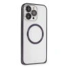 Joko Apple İphone 14 Pro Kılıf Metal Bumper Magneticsafe Kapak - Derin Mor