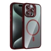 Joko Apple İphone 14 Pro Max Remim Lensli Magsafe Standlı Kapak - Bordo