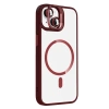 Joko Apple İphone 14 Remim Lensli Magsafe Standlı Kapak - Bordo