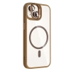 Joko Apple İphone 14 Remim Lensli Magsafe Standlı Kapak - Kahverengi
