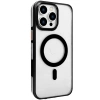 Joko Apple İphone 15 Pro Gleam Pc Sert Magsafe Kılıf - Şeffaf-siyah