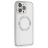 Joko Apple İphone 15 Pro Max Kılıf Metal Bumper Magneticsafe Kapak - Gri