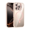 Joko Apple İphone 16 Pro Max Remim Lensli Magsafe Standlı Kapak - Pembe