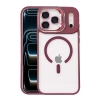 Joko Apple İphone 17 Pro Max Remim Lensli Magsafe Standlı Kapak - Bordo