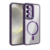 Joko Samsung Galaxy S24 Fe Remim Lensli Magsafe Standlı Kapak - Derin Mor