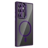 Joko Samsung Galaxy S24 Ultra Remim Lensli Magsafe Standlı Kapak - Derin Mor