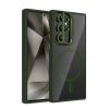 Joko Samsung Galaxy S24 Ultra Remim Lensli Magsafe Standlı Kapak - Koyu Yeşil