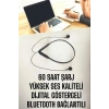 Kablolu Boyun Askılı Dijital Göstergeli Bluetooth Kulaklığı 60 Saat