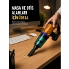 Kablosuz Araç Süpürgesi Yıkanabilir Filtreli Taşınabilir El Tipi Süpürge
