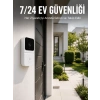 Kablosuz Beyaz Akıllı Kapı Zili Wi-fi Bağlantılı Hd Kameralı Ev Güvenlik Sistemi