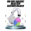 Kablosuz Bluetooth Kulaklık Rgb Işıklı Kulak Üstü 5.3 Bluetooth Bağlantılı