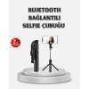 Kablosuz Bluetooth Selfie Çubuğu – 360° Dönebilir Başlık, Taşınabilir Ve Şık Tasarım