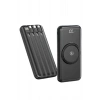 Kablosuz Çoklu Şarj Girişli 10.000 Mah Kablolu Powerbank Taşınabilir