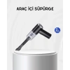 Kablosuz El Süpürgesi – Araç İçi Temizlik İçin 5500pa Güçlü Emiş, Usb Şarjlı