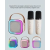 Kablosuz Karaoke Hoparlör – Çift Mikrofon Ve Led Işıklı