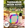 Kablosuz Karaoke Mikrofon Hoparlör Seti Güçlü Ses Çıkışı Yeni Nesil