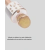 Kablosuz Karaoke Mikrofon Usb Aux Destekli Parti Ve Eğlence İçin