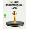 Kablosuz Led Masa Lambası 1800mah 3 Renk Aydınlatma Dokunmatik