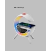 Kablosuz Şarjlı Dijital Saat Rgb Işıklı Bluetooth Hoparlör Çok Fonksiyonlu