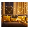 Kalpli Perde Led Işıklar, Sevgililer Günü Romantik Led Aydınlatma