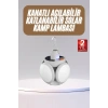 Katlanabilir Askılı Kamp Lambası 5 Kanatlı Pratik Güneş Enerjili