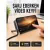 Katlanabilir Telefon Standlı 240w Type-c Hızlı Şarj Kablosu