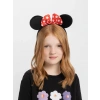 Kırmızı Fiyonklu Minnie Mouse Taç Fare Tacı Kafa Bandı